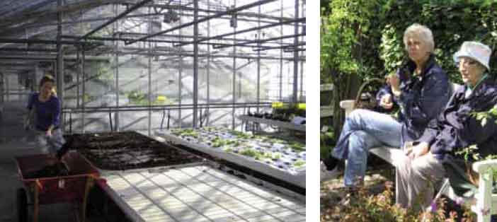 Experiments in the
greenhouses attract students.