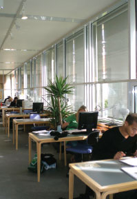 Individuelle studiearbejdspladser på biblioteket