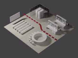 02
The arena is
the central place in the laboratory unit where
new knowledge surfaces. It can quickly be
redesigned and restructured to accommodate
new multidisciplinary projects with modular
furniture, specialised equipment and meeting
places