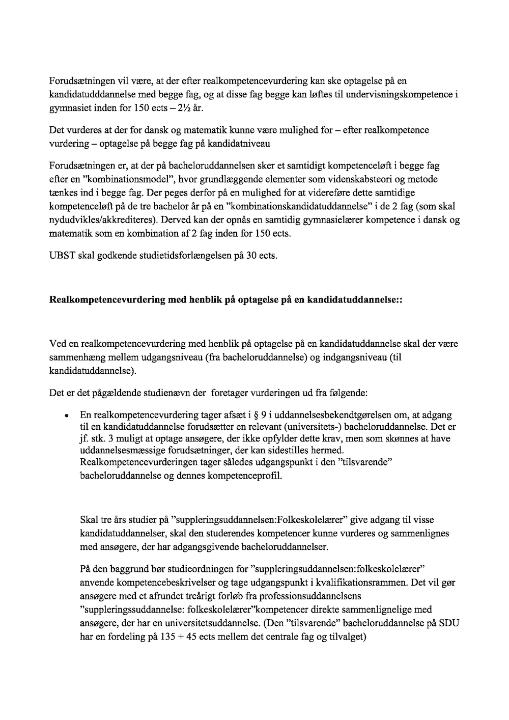 Supplerende læreruddannelse - forsøg side 3